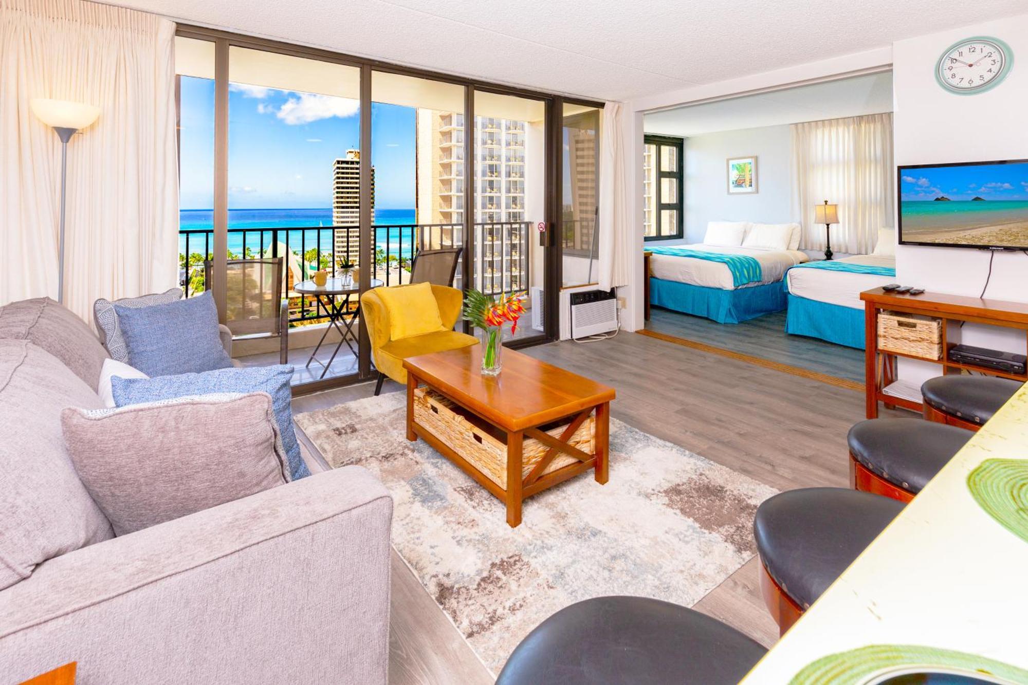 Renovated Ocean View Suite, Near Beach, Free Parking Honolulu Bagian luar foto